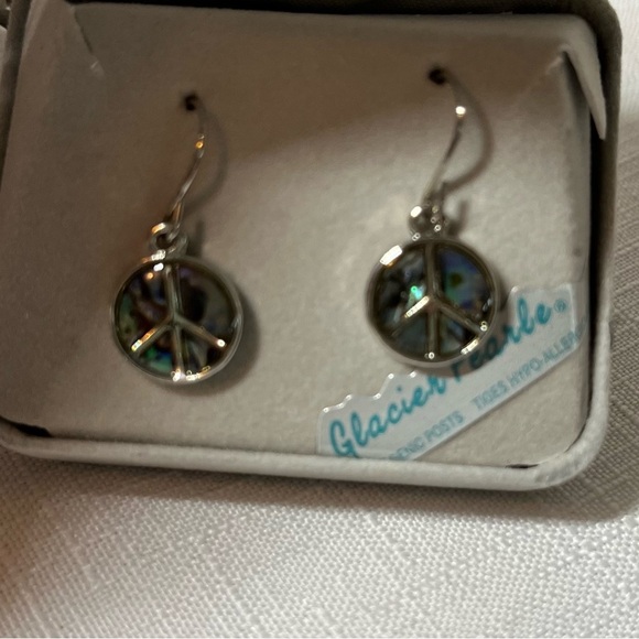 Glacier Pearl Silver Earrings. Two pair. New. Box included. Hypoallergenic posts - Picture 3 of 4